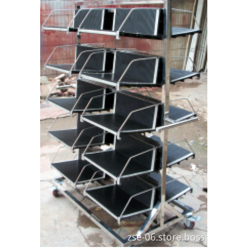 Anti static SMT machine ESD trolley for automatic motherboard repair machine pcb board
